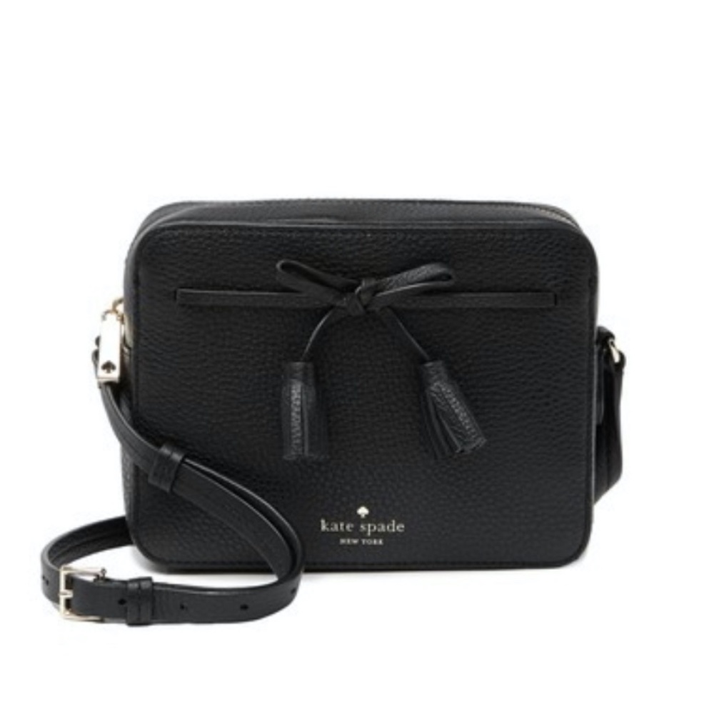 Kate Spade Black Hayes Camera Crossbody Bag